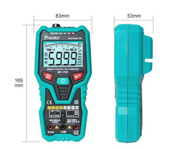 【寶工Pro'sKit】MT-1708智慧型萬用表