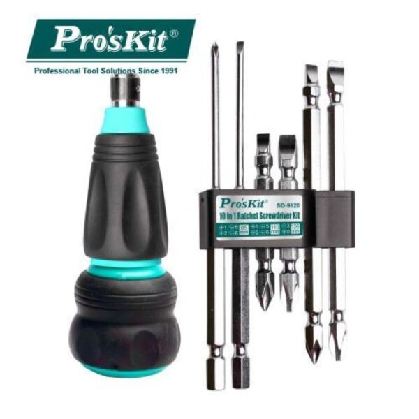 SD9820-1 【寶工Pro'sKit】SD-9820 10合1棘輪起子組