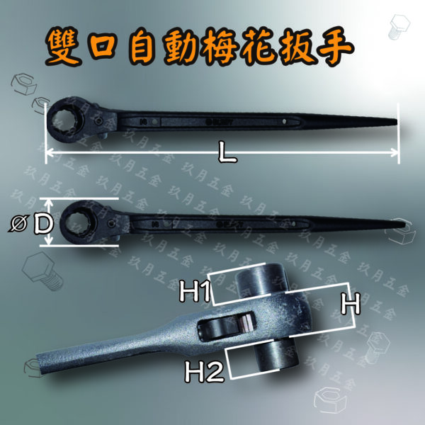 【GLORY工具】雙口自動梅花扳手