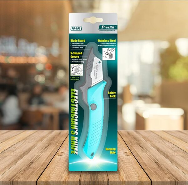 【寶工Pro'sKit】PD-992不銹鋼電工刀