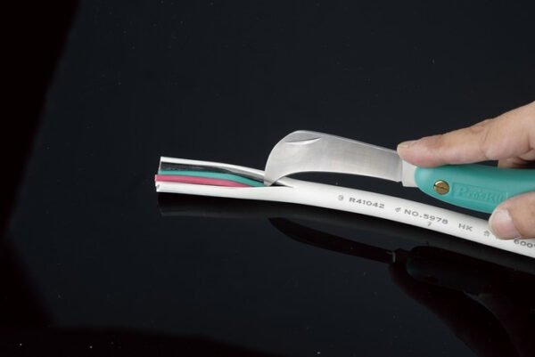 【寶工Pro'sKit】PD-998切.剝二用不銹鋼電工刀