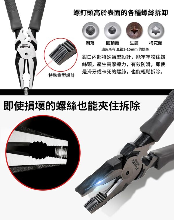 PM-928-2 【寶工Pro’sKit】PM-928 9吋省力多功能螺絲鉗