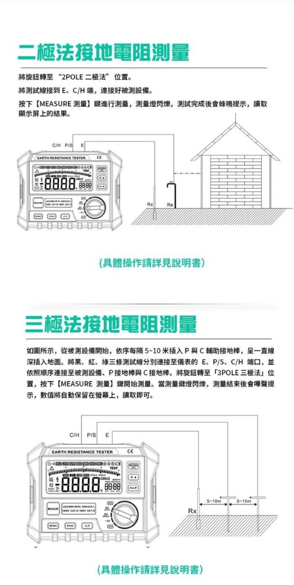 【寶工Pro'sKit】MT-4105 接地電阻測試儀